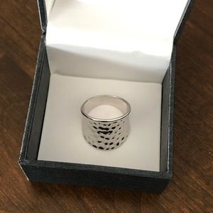Silver Hammered Ring